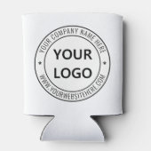 カスタムビジネスロゴ会社スタンプパーソナライズされた- 缶クーラー (裏面)