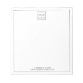 カスタムビジネスロゴ会社名プロモーション ノートパッド (正面)