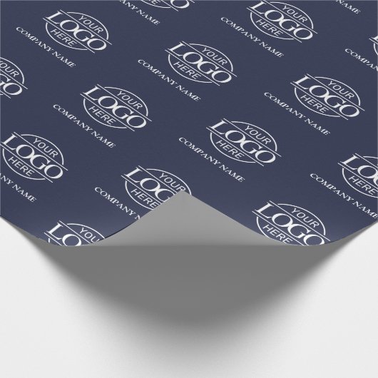 カスタムビジネスロゴ会社名プロモーション ラッピングペーパー (角)