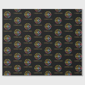 カスタムビジネスロゴ会社名プロモーション ラッピングペーパー (フラット)