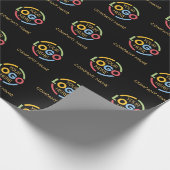 カスタムビジネスロゴ会社名プロモーション ラッピングペーパー (角)