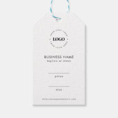 カスタムビジネスロゴ価格サイズソーシャルメディア ギフトタグ (正面)