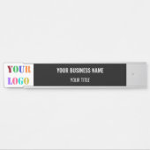 カスタムビジネスロゴ名ドアサイン色の選択 サインプレート (正面)