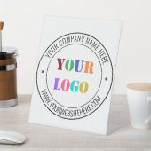 カスタムビジネスロゴ名文字情報ペデスタル記号 台座サイン (インサイチュ)