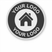 カスタムビジネスロゴ多用途コンター シール (正面)