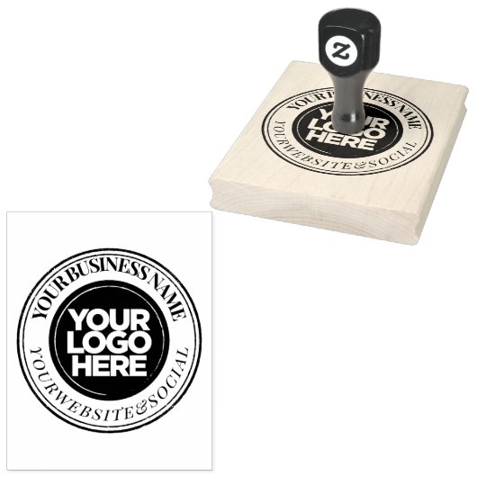 カスタムビジネスロゴ大シッエレガントク ラバースタンプ (押印)