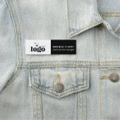 カスタムビジネスロゴ従業員名タグ | マグネット 名札 (インサイチュ)