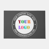 カスタムビジネスロゴ文字のプロモーションフォーマット ドアマット (正面)