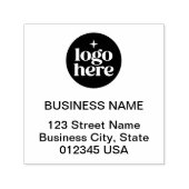 カスタムビジネスロゴ返送先住所 セルフインキングスタンプ (デザイン)