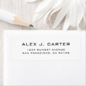 カスタムビジネスロゴ返送先住所 ブランディング ラベル (インサイチュ)