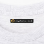 カスタムビジネスロゴ4つの文字オプション衣類 ラベル (貼付)