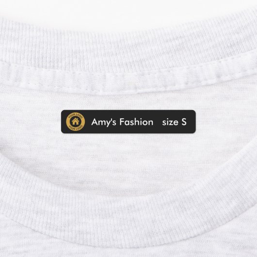 カスタムビジネスロゴ4つの文字オプション衣類 ラベル (貼付)