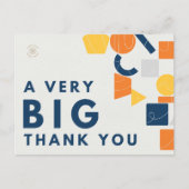 カスタムビジネスロゴ ご協力いただきありがとう ポストカード (正面)