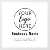 カスタムビジネスロゴ ウィンドウサイン (シート)