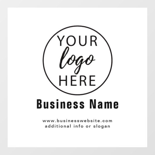 カスタムビジネスロゴ ウィンドウサイン (シート)