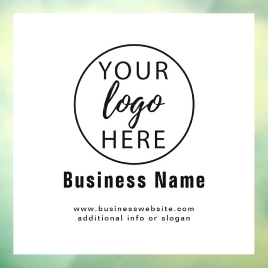 カスタムビジネスロゴ ウィンドウサイン (シート3)