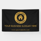 カスタムビジネスロゴ スローガン ウェブサイト プロモーショナル 横断幕 (横)