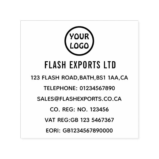 カスタムビジネスロゴ セルフインキングスタンプ (デザイン)