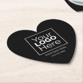 カスタムビジネスロゴ ブランドプロフェッショナル  ペーパーコースター (アングル)