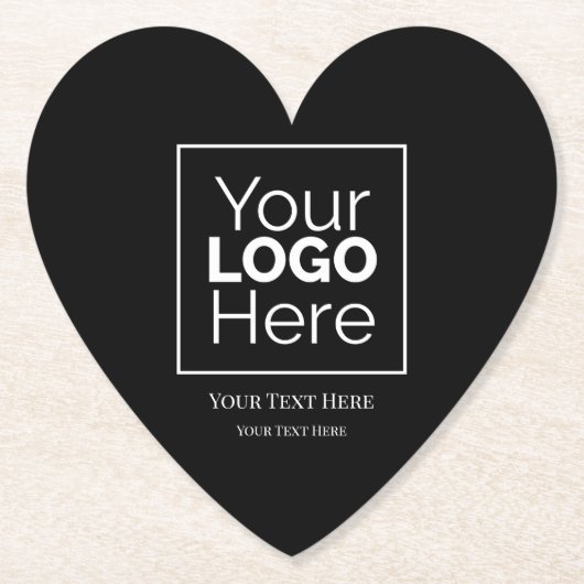 カスタムビジネスロゴ ブランドプロフェッショナル  ペーパーコースター (正面)