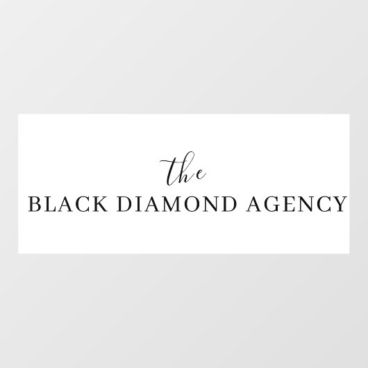 カスタムビジネスロゴ | プロフェッショナルな企業イメージ ウィンドウサイン (シート)