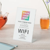 カスタムビジネスロゴ プロフェッショナルWiFi 台座サイン (インサイチュ)