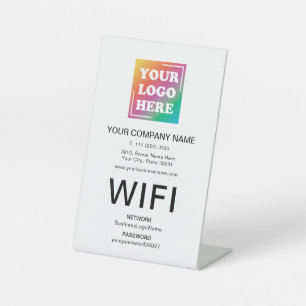 カスタムビジネスロゴ プロフェッショナルWiFi 台座サイン