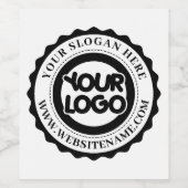 カスタムビジネスロゴ ワインラベル (シングルラベル)