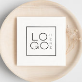 カスタムビジネスロゴ 企業イベント ミニマリスト スタンダードカクテルナプキン