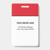 カスタムビジネスロゴ 基本 社員名 写真 バッジ (裏面)