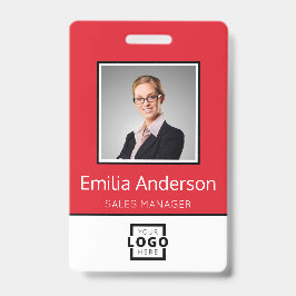 カスタムビジネスロゴ 基本 社員名 写真 バッジ
