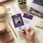 カスタムビジネスロゴ 基本 社員名 写真 バッジ