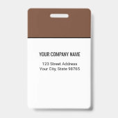 カスタムビジネスロゴ 基本 社員名 写真 バッジ (裏面)