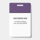 カスタムビジネスロゴ 基本 社員名 写真 バッジ (裏面)