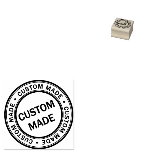 カスタムビジネスロゴ（小） ラバースタンプ (押印)