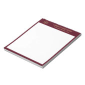 カスタムビジネスロゴBurgundyブランドプロモーション ノートパッド (回転)