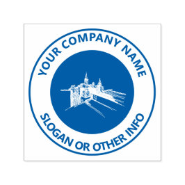 カスタムビジネスロゴCity Blue セルフインキングスタンプ