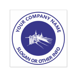 カスタムビジネスロゴCity Violet セルフインキングスタンプ