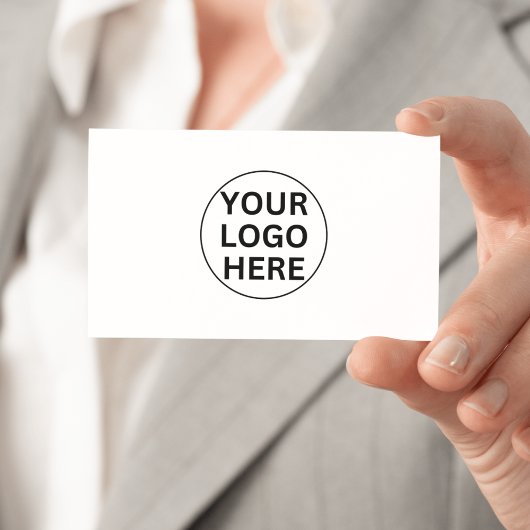 カスタムビジネスロゴlクラシックブラックアンドホワイト 名刺