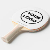 カスタムビジネスロゴQRコードおよび文字ブランド 卓球ラケット (正面アングル)