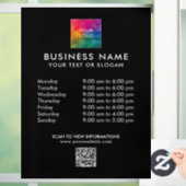 カスタムビジネスロゴQRコードモダンテンプレート ウィンドウサイン (ホーム)