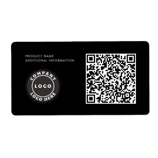 カスタムビジネスロゴQRコード製品ID ラベル (正面)