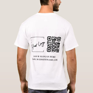 カスタムビジネスロゴQRコード Tシャツ