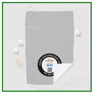 カスタムビジネスロゴQRコーパーソナライズされたド ゴルフタオル