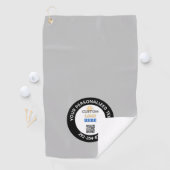 カスタムビジネスロゴQRコーパーソナライズされたド ゴルフタオル (インサイチュ)