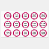 カスタムビジネスロゴWebサイトのプロモーションラベル ラベル (シート)