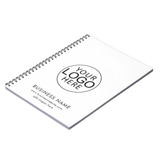 カスタムビジネスロゴWebサイトのプロモ企業のーション ノートブック (左側)