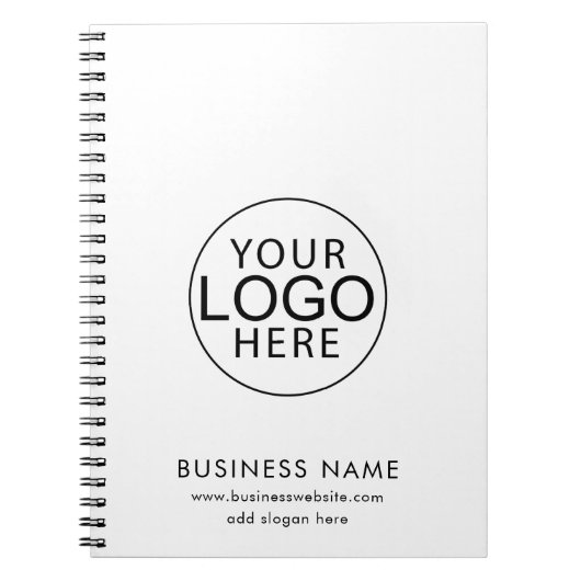 カスタムビジネスロゴWebサイトのプロモ企業のーション ノートブック (正面)