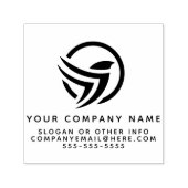 カスタムビジネスロシンプルゴ&モダン セルフインキングスタンプ (デザイン)