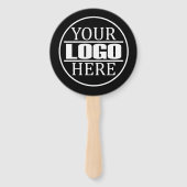 カスタムビジネス企業のブランドロゴ ハンドファン (正面)